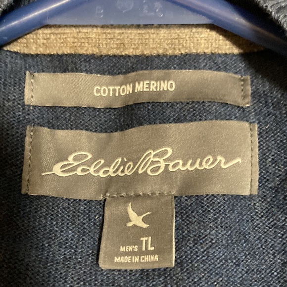 Eddie Bauer blue sweater - Picture 3 of 4